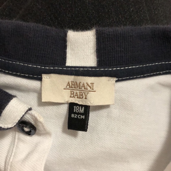 Armani baby. 18 months , long sleeve collared tee. - Picture 4 of 4
